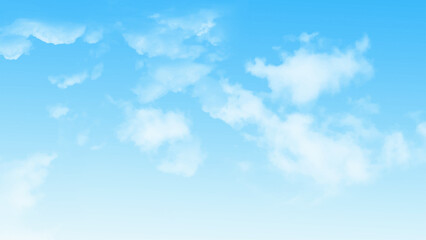 Aufkleber - Blue sky and clouds for background. Beautiful blue sky with cloud  photo. Vector design.