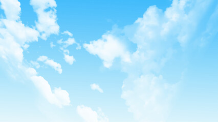 Aufkleber - Blue sky and clouds for background. Beautiful blue sky with cloud  photo. Vector design.