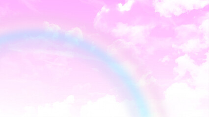 Wall Mural - beautiful pink sky with cloud photo. vector design.