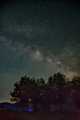 Wall Mural - night sky with clouds