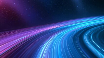 Poster - A colorful, swirling galaxy with a purple and blue hue. The image is a representation of the vastness and beauty of the universe