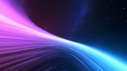 Fototapete - a colorful, swirling galaxy with a purple and blue line in the middle. the image has a dreamy, other