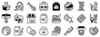 © spiral media - Icons in two tones about cats. Pets.
