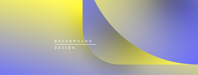 Aufkleber - Abstract gradient background. Yellow, blue hues blend smoothly. Minimalist design with text overlaybackground, design. Modern aesthetic.