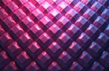 Poster - Abstract geometric pattern composed interlocking diamond shapes in purple, pink colors. Vibrant, colorful, modern design, graphic illustration for print, decor, wallpaper, background. Stylish