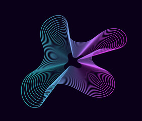 Poster - Music soundwave. Abstract music background with sound wave line. Vector