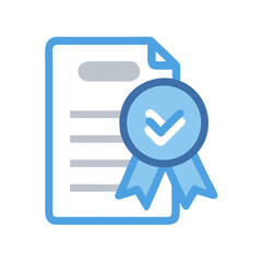 Poster - Document with approval seal indicates validation and verification status