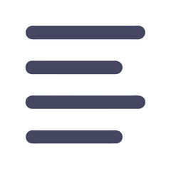 Poster - Four horizontal lines icon over White Background illustration