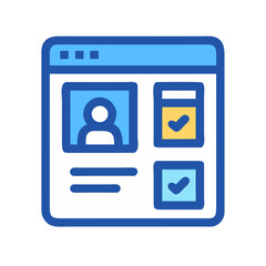 Poster - Online profile management interface for social media platform users