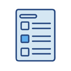 Poster - Checklist or Task List Icon with Completed Box