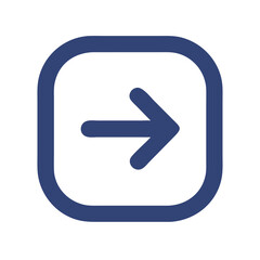 Poster - Vector image of a blue arrow within rounded square