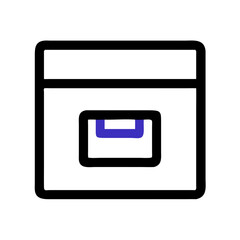 Poster - Abstract brackets graphic element against White Background for design