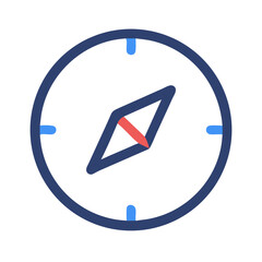 Poster - Navigation compass icon graphic illustration for travel and adventure