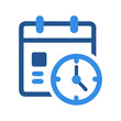 © Xihan - Calendar icon with clock depicting time management concept