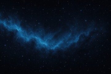 Wall Mural - infinite azure expanse wide blue nebula across a starry sky futuristic technology and science fictio