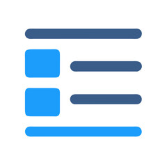 Poster - UI design element for list with left side icons