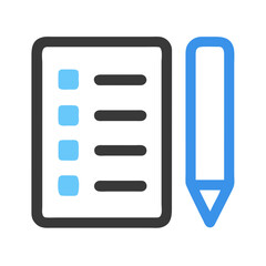 Poster - Checklist with Pen Isolated on White Background Illustration