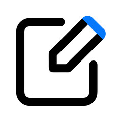 Poster - Abstract graphic element contrasting vibrant blue with a dark backdrop