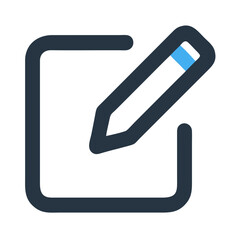 Poster - Edit icon featuring a pencil inside a square box