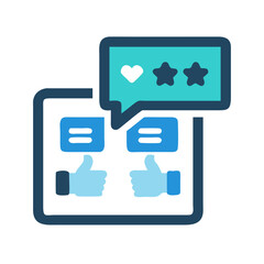 Poster - User feedback ratings on digital display graphic art