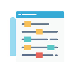 Poster - Website controls panel interface for adjusting settings and preferences