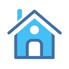 Poster - Modern minimal house icon on White Background illustration