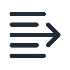 Aufkleber - Alignment with forward arrow, vector illustration on White Background