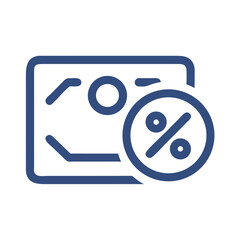 Poster - Money with discount vector symbol on White Background graphic