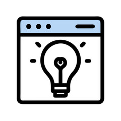 Poster - Simple light blue menu bar over dark background image