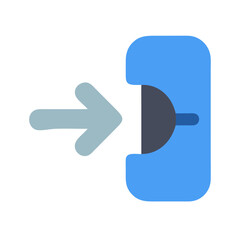 Aufkleber - Flat Design Enter Icon Indicating Input Or LogIn