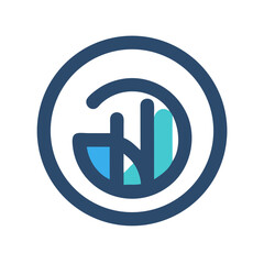 Poster - Abstract logo icon design with circular element