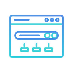 Poster - Stylized diagram showing internet structure with connection points