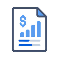 Poster - financial report illustration showing growth and investment success