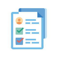 Poster - Online checklist design element for task management and survey