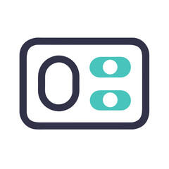 Poster - Minimalist Icon Representing Settings or Configuration Options