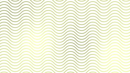 Wall Mural - Animated golden wavy lines. Linear background. Decorative pattern. Looped video. Vector illustration isolated on white background.