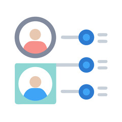 Poster - User profile setting options with slider on White Background