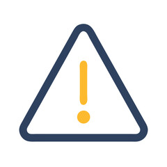 Poster - Warning sign symbol icon flat style isolated design