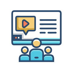 Poster - Online learning with video tutorial and virtual classroom