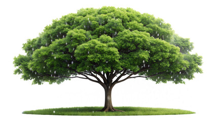 Rain tree isolated on white background PNG