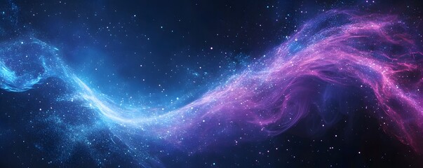 Fototapete - Abstract blue and purple light rays on a background vector illustration. Glowing speed motion blur lines create a futuristic technology concept with empty space for text and design