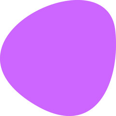 Poster - Isolated organic shape in a lavender hue. Abstract blob, perfect for graphic design, backgrounds, or layering. Modern, clean, versatile element.