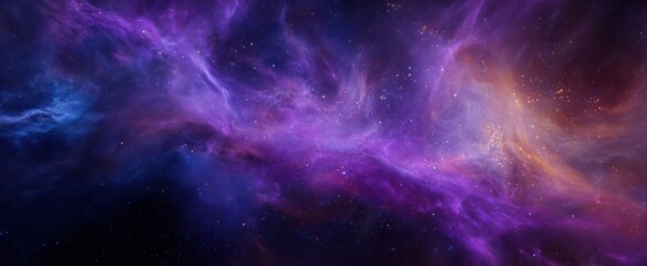 Wall Mural - the mesmerizing galaxy filled with colorful nebulae and shining stars.