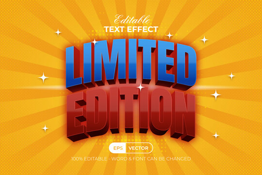Limited Edition 3D Editable Text Effect.