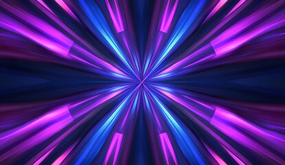 Fototapete - Blue and purple speed light line background presentation design