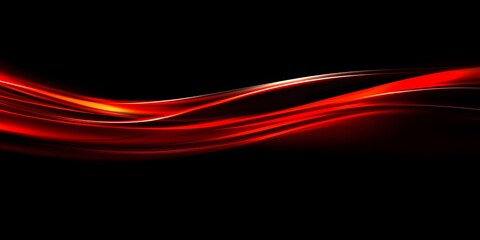 Fototapete - Red light speed background, red and black gradient, speed lines, red glow effect, dark tone, high resolution, wide-angle lens, blurred motion blur,