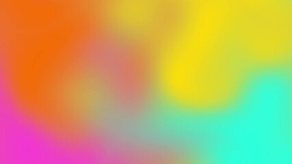 Poster - Abstract animated background with smooth gradient of turquoise, orange, and pink hues, flowing like waves, creating dynamic vertical motion for ads, creative digital design, or sales presentation