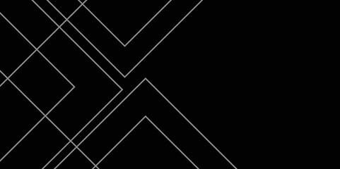 Fototapete - Black and gray vector futuristic tech glow and shinning line simple modern abstract background. Vector abstract graphic design banner pattern presentation background web template.	