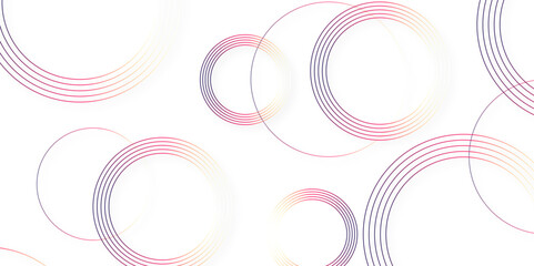 Poster - Modern white and colorful abstract background with circle shape golden vector abstract graphic design Futuristic concept banner pattern presentation background.	