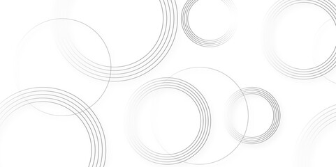 Poster - Modern white and Bluck abstract background with circle shape golden vector abstract graphic design Futuristic concept banner pattern presentation background.	
